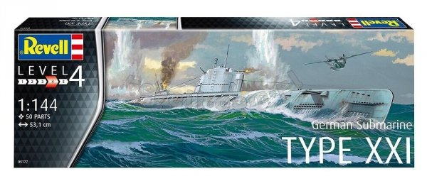 Revell 05177 German Submarine Type XXI 1/144