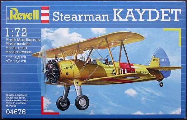 Revell 04676 Training biplane Stearman PT-17 Kaydet (1:72)