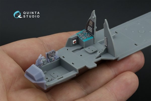 Quinta Studio QD+48516 Mi-24P Hind-F 3D-Printed coloured Interior on decal paper (Trumpeter) (with 3D-printed resin parts) 1/48