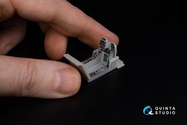 Quinta Studio QDS-48305 AV-8B Early 3D-Printed &amp; coloured Interior on decal paper (Hasegawa) (Small version) 1/48