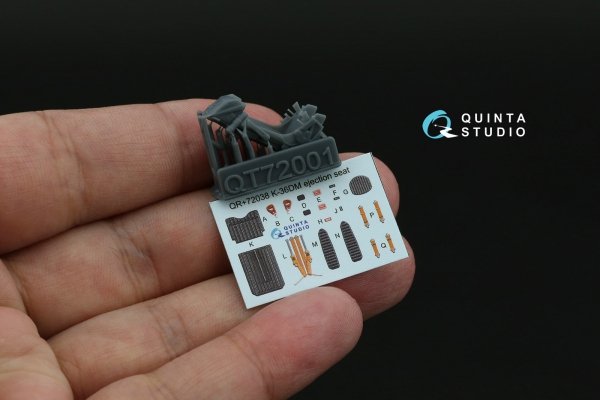Quinta Studio QD+72167 Su-17UM3 3D-Printed &amp; coloured Interior on decal paper (Modelsvit) (with 3D-printed resin part) 1/72