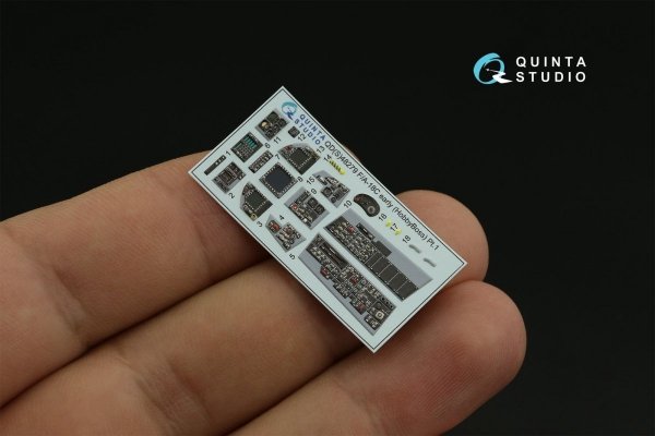 Quinta Studio QDS-48279 F/A-18C early 3D-Printed &amp; coloured Interior on decal paper (HobbyBoss)(Small version) 1/48