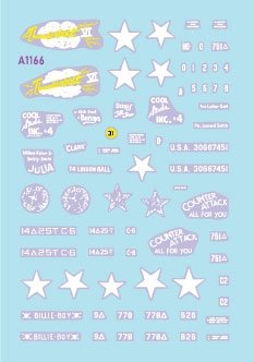 Star Decals 72-A1166 US M4A3(76) in Europe 1944-45. 25th Tk Bn. 37th Tk Bn. 761st Tk Bn. 778th Tk Bn 1/72