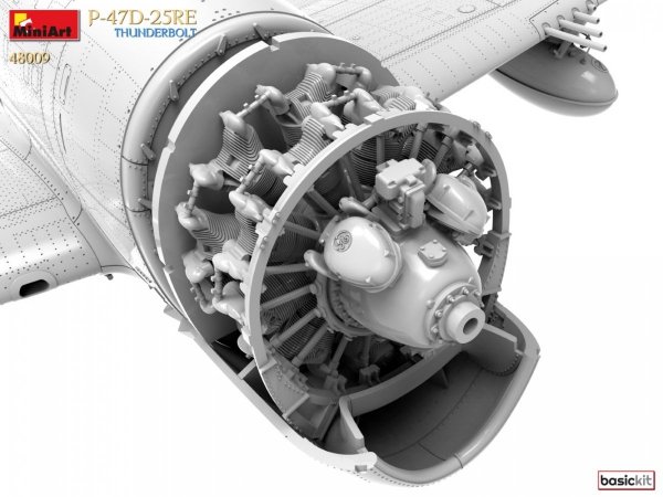 MiniArt 48009 P-47D-25RE THUNDERBOLT. BASIC KIT 1/48