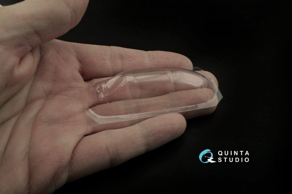 Quinta Studio QC32001 Yak-3 vacuformed clear canopy, open &amp; close position (for Special Hobby kit) 1/32