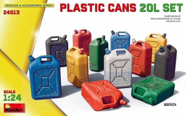 MiniArt 24013 PLASTIC CANS 20L SET 1/24