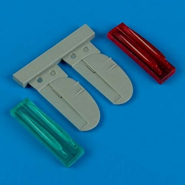 Quickboost QB72413 Spitfire Mk.IX position lights &amp; rudder 1/72 Hasegawa