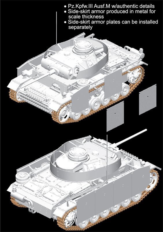 Dragon 6604 Pz.Kpfw.III Ausf.M w/Schurzen (1:35)