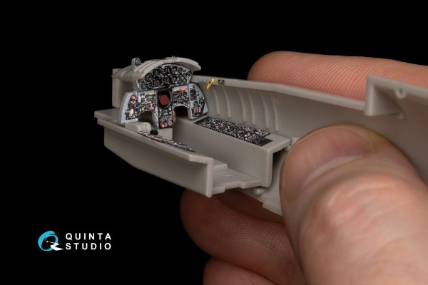 Quinta Studio QD48150 F-104S 3D-Printed &amp; coloured Interior on decal paper (Hasegawa) 1/48