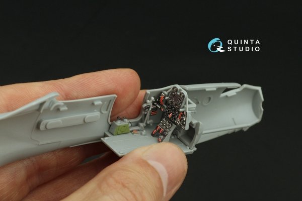 Quinta Studio QD48514 P-39Q/N Airacobra 3D-Printed coloured Interior on decal paper (Arma Hobby) 1/48