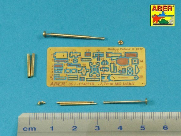 Aber 35L-114 Barrel for Russian 12,7mm heavy machine gun DShK, WWII version (JS-2:; JS-3; JSU-152) (1:35)