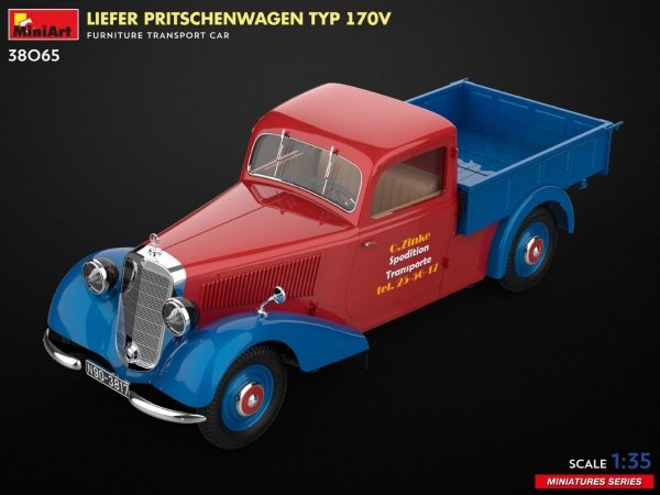 MiniArt 38065 LIEFER PRITSCHENWAGEN TYP 170V. FURNITURE TRANSPORT CAR 1/35