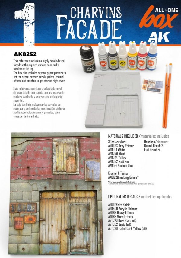 AK Interactive AK8252 ALL IN ONE SET -BOX 1 – CHARVINS FACADE