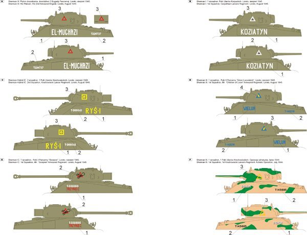 ToRo Model 35D48 - Polish Shermans in Italy, 2nd Polish Corps 1945 vol.3 1/35