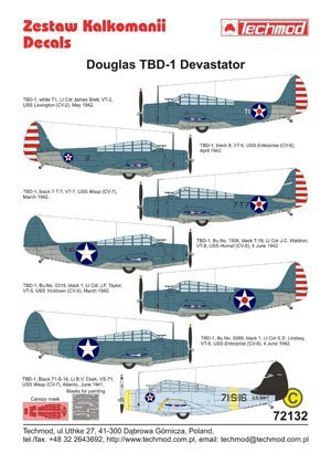 Techmod 72132 - Douglas TBD-1 Devastator (1:72)