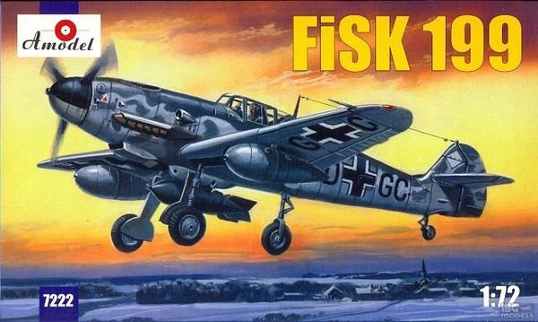 A-Model 07222 Messeschmitt FiSK-199 WWII German figther 1:72