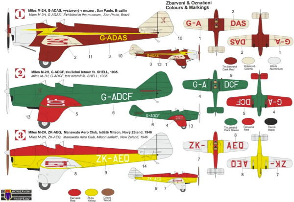 Kovozavody Prostejov KPM0285 Miles M.2H Hawk Major 1/72