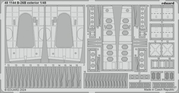 Eduard 481144 B-26B exterior ICM 1/48