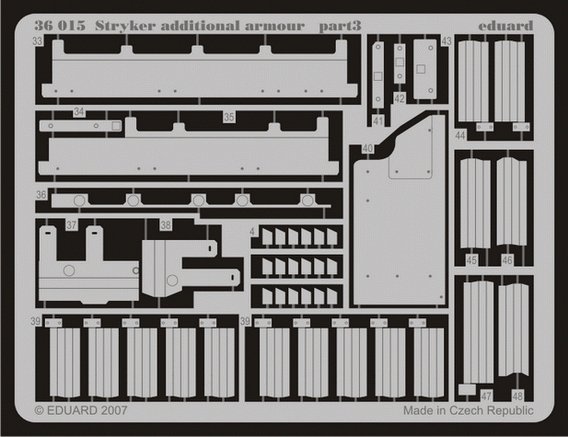 Eduard 36015 Stryker additional armour 1/35 Trumpeter