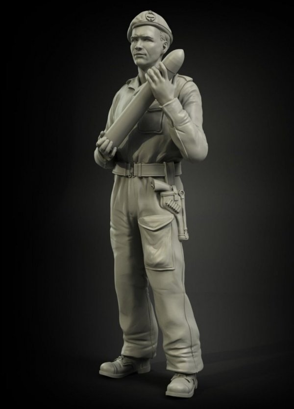 Panzer Art FI35-051 British RAC North Africa loading 75mm ammo soldier No.1 1/35