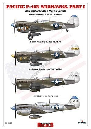 Kagero KD72009 PACIFIC P-40N WARHAWKS. Part I 1/72