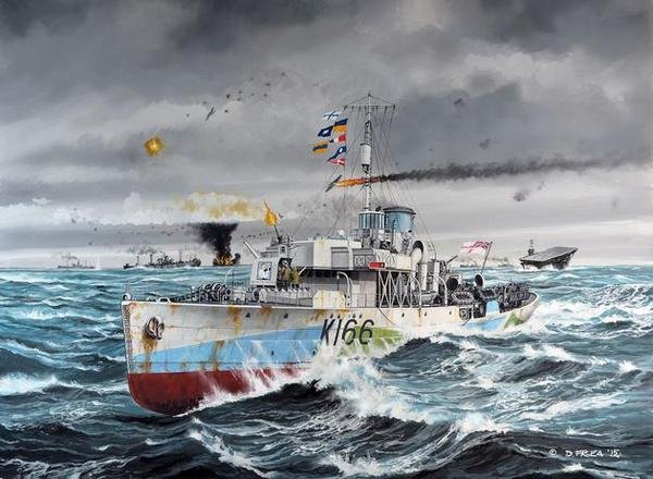 Revell 05132 Flower Class Corvette HMCS Snowberry 1/144
