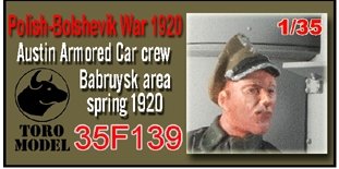 Toro Model 35F139 Załoga Samochodu Pancernego Austin - Bobrujsk, Wiosna 1920 - Wojna Polsko-Bolszewicka 1920 - Dwie Figurki Do Modelu MINIART 1/35