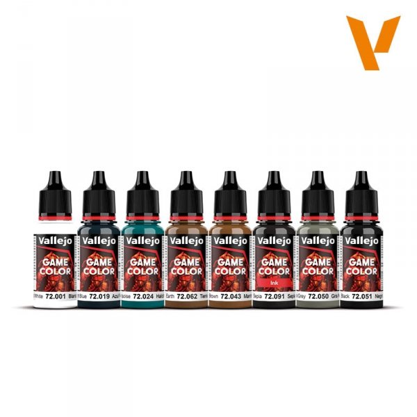 Vallejo 72193 Game Color Set Non Metallic Metal 8x18ml