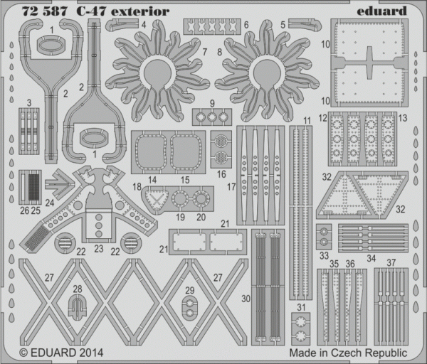 Eduard 72587 C-47 exterior 1/72 AIRFIX