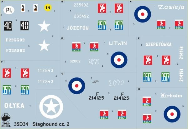 ToRo Model 35D34 - Staghound in Polish service vol.2 1/35