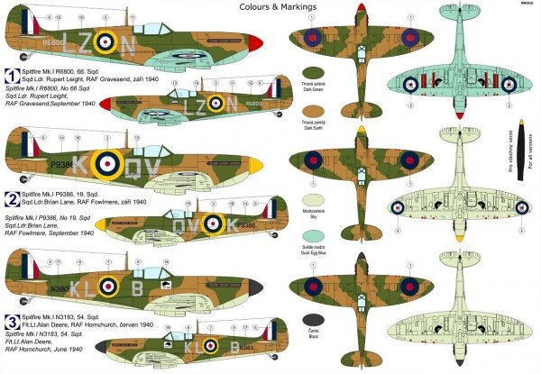 Kovozavody Prostejov KPM0262 Spitfire Mk.Ia „Commanders“ 1/72
