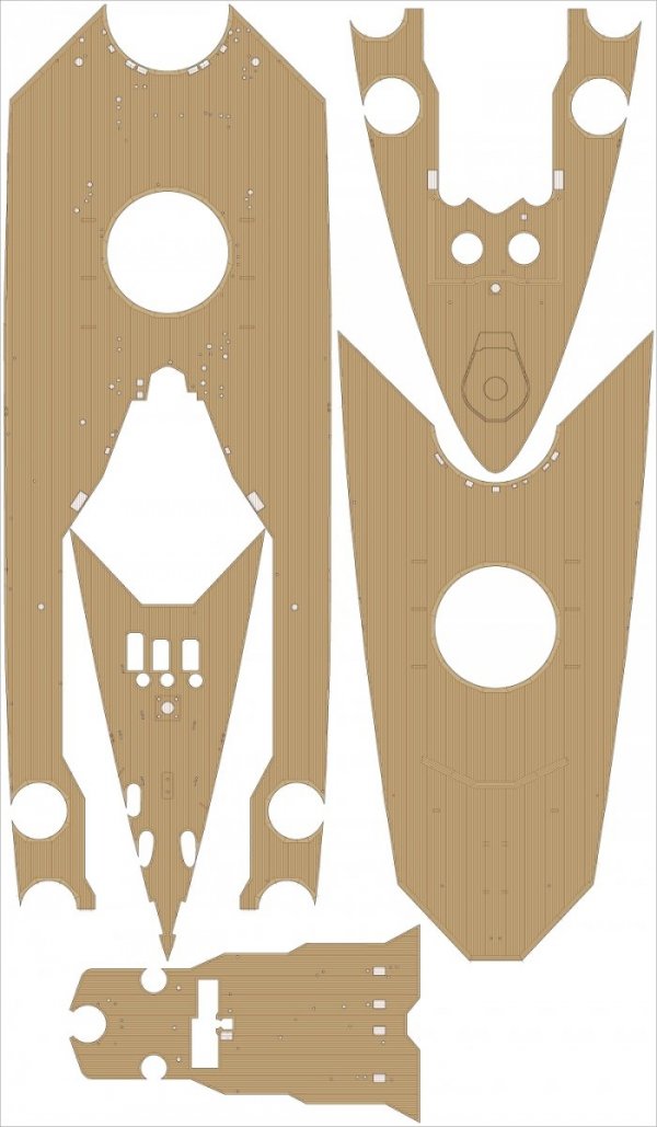 Pontos 23007F1 HMS RODNEY 1942 Detail Up Set 1/200