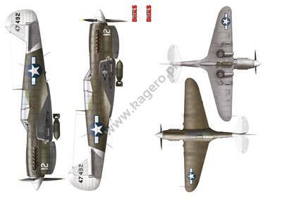 Kagero KD72009 PACIFIC P-40N WARHAWKS. Part I 1/72