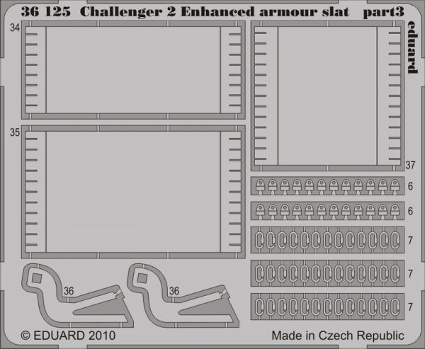Eduard 36125 Challenger 2 Enhanced armour slat 1/35 Trumpeter