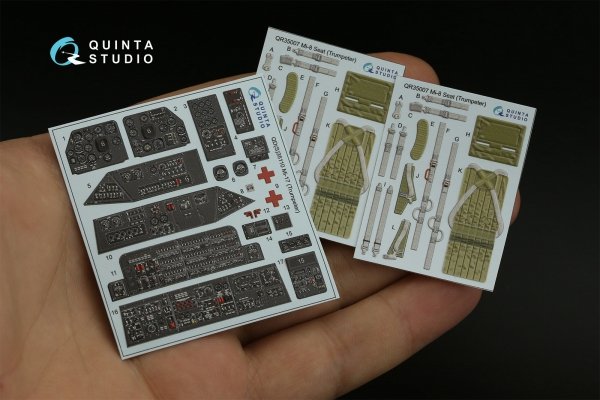 Quinta Studio QD35110 Mi-17 3D-Printed coloured Interior on decal paper (Trumpeter) 1/35