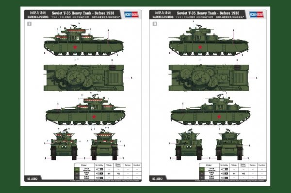 Hobby Boss 83842 Soviet T-35 Heavy Tank -Before