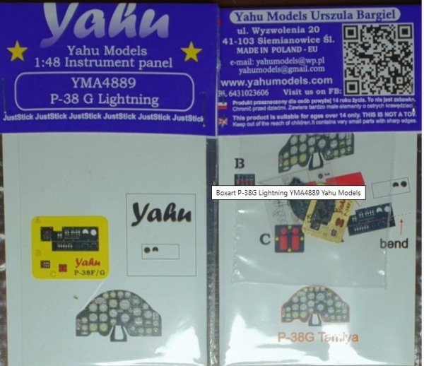 Yahu YMA4889 P-38G Lightning 1/48