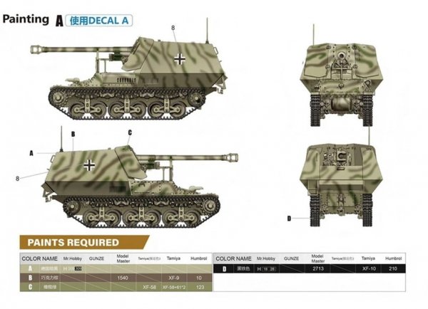 Zimi Model 35075 Marder I 7,5 cm PaK.40/1 auf Gw.Lr.s.(f) Sd.Kfz.135 German 50 ton type SSy45 Flatcar Schwerer Platformwagen 2 in 1 1/35