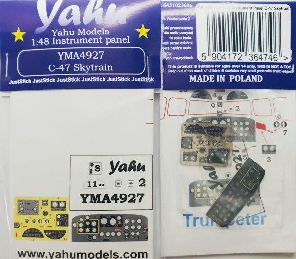 Yahu YMA4927 C-47 Skytrain (Tryumpeter) 1/48