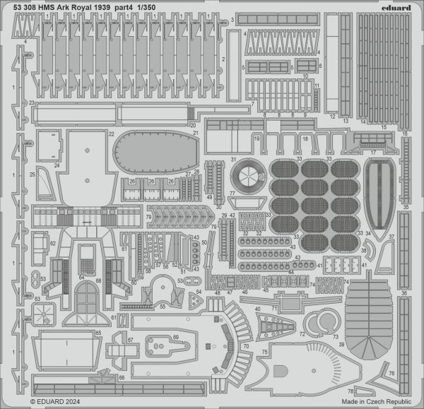 Eduard 53308 HMS Ark Royal 1939 part 4 I LOVE KIT 1/350