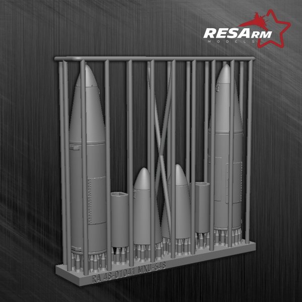 RESArm 48-01041 MXU-648 Travel Pod - Travel Capsule (3D resin printing) 1/48