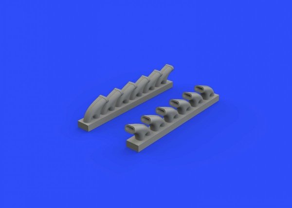 Eduard 648414 Typhoon Mk. Ib exhaust stacks EDUARD, HASEGAWA 1/48