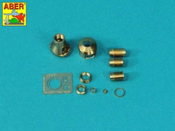 Aber 16l-31 Early Gun Barrel Muzzle Brake for Panzer IV H / StuG III G and PaK 40 1/16