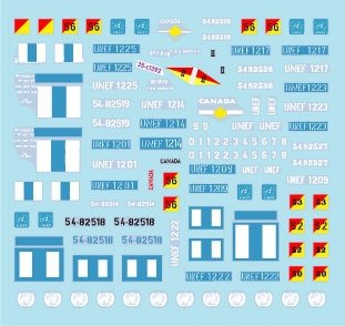 Star Decals 35-C1392 UNEF Canadian Ferrets. Middle East Peacekeepers # 3. Ferret Mk 1 Scout Cars 1/35
