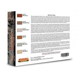Lifecolor CS31 Acrylic paint set Debris and Rubbles 6x22ml