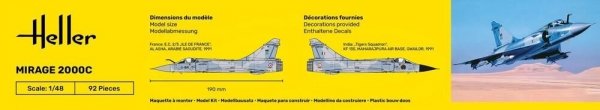 Heller 56426 Starter Kit - Mirage 2000C 1/48