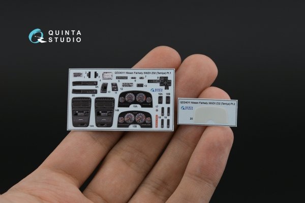 Quinta Studio QD24011 Nissan Fairlady 300ZX Z32 3D-Printed &amp; coloured Interior on decal paper (Tamiya) 1/24