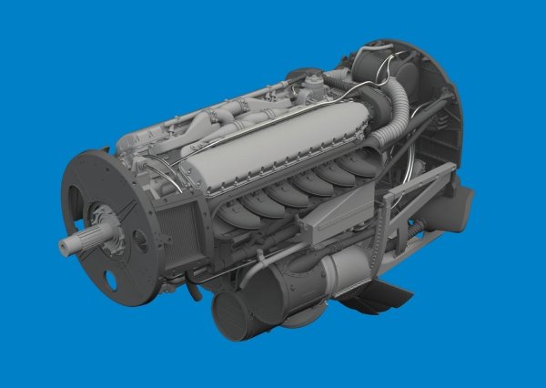 Eduard 6481130 P-40N engine PRINT EDUARD 1/48