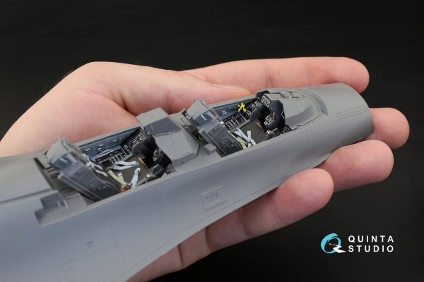 Quinta Studio QD32031 F-16I 3D-Printed &amp; coloured Interior on decal paper (for Academy kit) 1/32