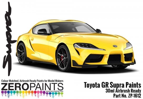 Zero Paints ZP-1612-LY Toyota GR Supra Lightning Yellow Paint 30ml